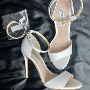 Steve Madden White Heels